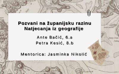 Županijska razina Natjecanja iz geografije