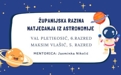 Županijska razina Natjecanja iz astronomije